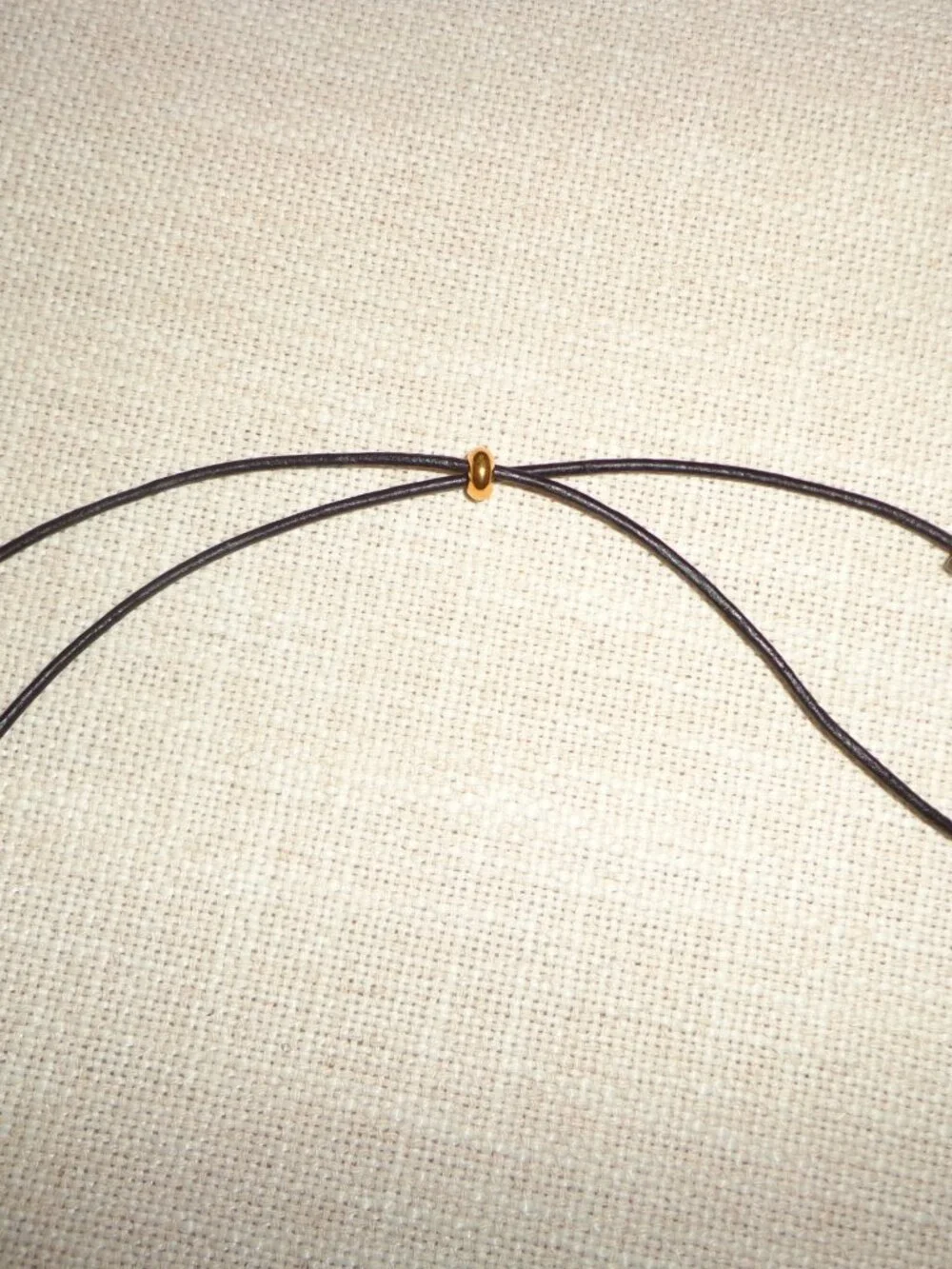 NEWHand Crafted / Hand Polished Mother of Pearl Necklace Leather Cord Adjustable - Picture 4 of 14